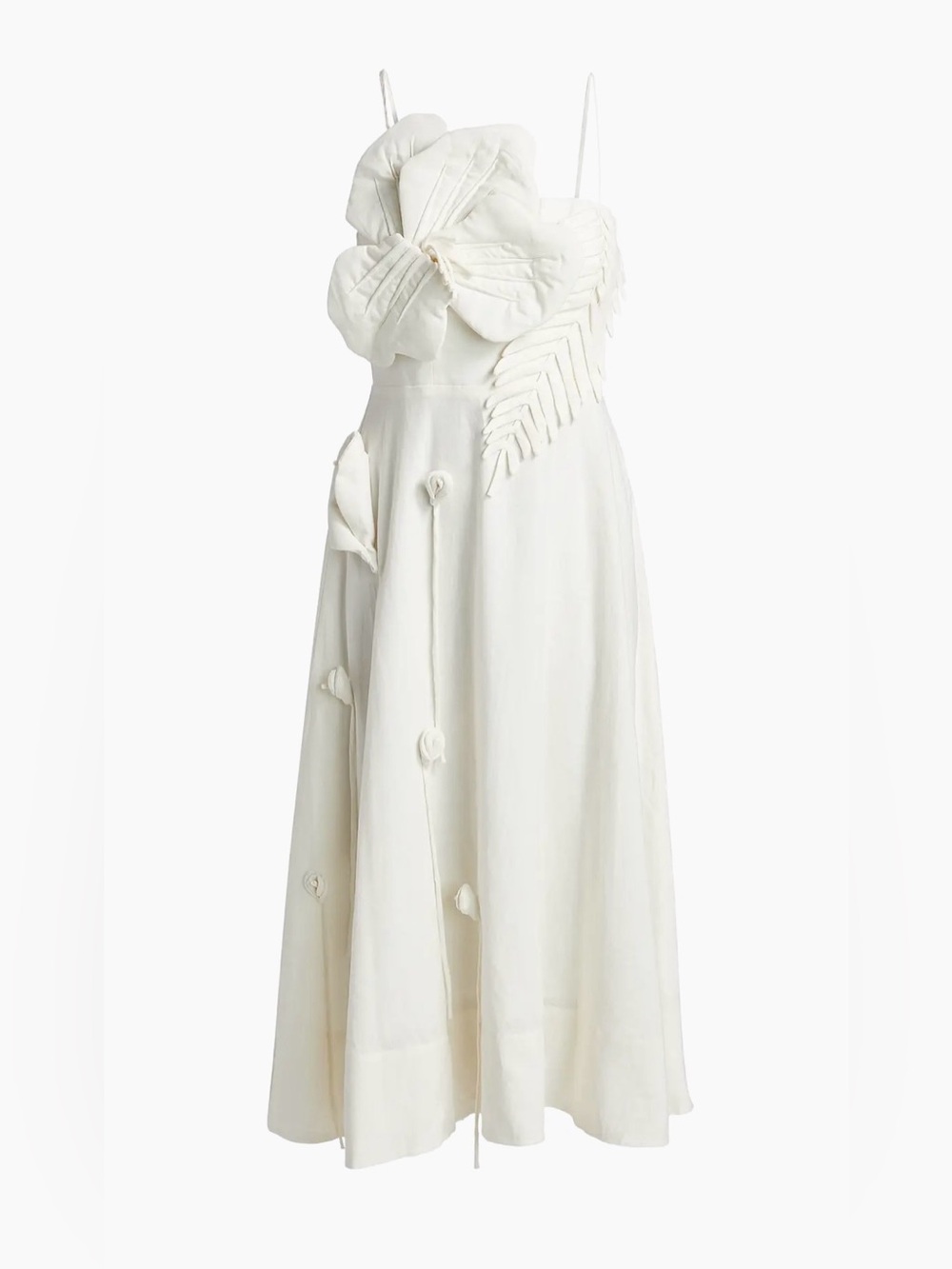 Farm Rio Off-White Garden ™ Euroflax™ Midi Dress